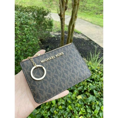 michael kors card holder women's|michael kors keychain card holder.